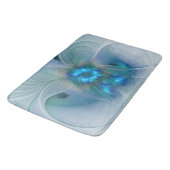 スタンディングオベーション、抽象芸術ブルーターコイズフラクタル バスマット (アングル)