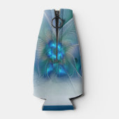 スタンディングオベーション、抽象芸術ブルーターコイズフラクタル ボトルクーラー (裏面)