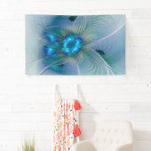 スタンディングオベーション、抽象芸術ブルーターコイズフラクタル 横断幕 (インサイチュ)