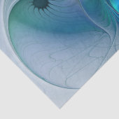 スタンディングオベーション、抽象芸術ブルーターコイズフラクタル 薄葉紙 (詳細)