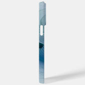 スタンディングオベーション、抽象芸術ブルーターコイズフラクタル Case-Mate iPhoneケース (裏面 / 右)