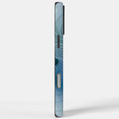 スタンディングオベーション、抽象芸術ブルーターコイズフラクタル Case-Mate iPhoneケース (裏面 / 右)