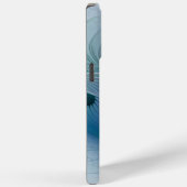 スタンディングオベーション、抽象芸術ブルーターコイズフラクタル Case-Mate iPhoneケース (裏面 / 右)