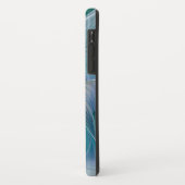 スタンディングオベーション、抽象芸術ブルーターコイズフラクタル Case-Mate iPhoneケース (裏面/左)