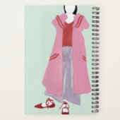 スタンディングファッション姿 – オーバーサイズジャケット プランナー手帳 (裏面)