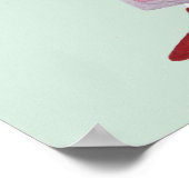 スタンディングファッション姿 – オーバーサイズジャケット ポスター (角)