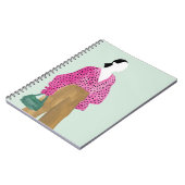 スタンディングファッション姿-水玉模様トップ ノートブック (左側)