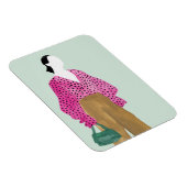 スタンディングファッション姿-水玉模様トップ マグネット (右側)