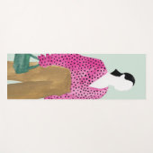 スタンディングファッション姿-水玉模様トップ ヨガマット (正面(横))