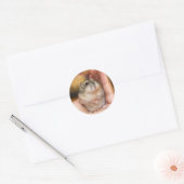 スタンディングベビーハムスター ラウンドシール (封筒)