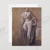 スタンディングヤングガール ポストカード (正面/裏面)