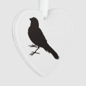 スタンディング カナリア 鳥 オーナメント (正面)