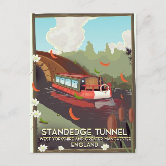 スタンデッジ・トンネル イギリス 水路 旅行 ポスター ポストカード (正面)