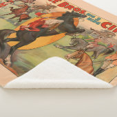 スタントをしている多くの馬を示すサーカスのポスター。 シェルパブランケット (3/4)