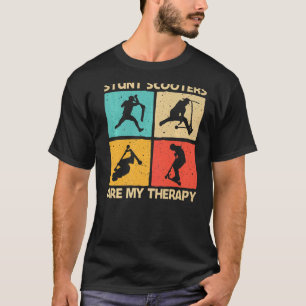 スタントカッコいいスクーター女子スクー男性へティング Tシャツ