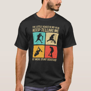 スタントカッコいいスクーター女子スクー男性へティング Tシャツ