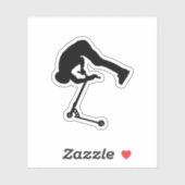 スタントスクーターのトリックのバックフリップ シール (シート)