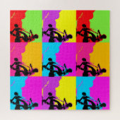 スタントスクーターのトリックスター – スクーター少年 ジグソーパズル (横)