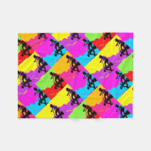 スタントスクーターのトリックスター – スクーター少年 フリースブランケット (正面(横))