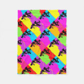 スタントスクーターのトリックスター – スクーター少年 フリースブランケット (正面)