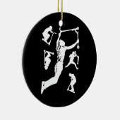 スタントスクータースクーターのトリック セラミックオーナメント (右)
