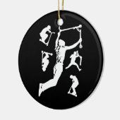 スタントスクータースクーターのトリック セラミックオーナメント (左)
