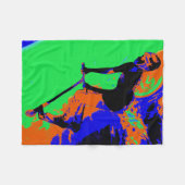 スタントスクータースピードスター – スクーター少年の毛布 フリースブランケット (正面(横))