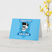 スタントスクーター無料ライダートリック カード (黄色い花)