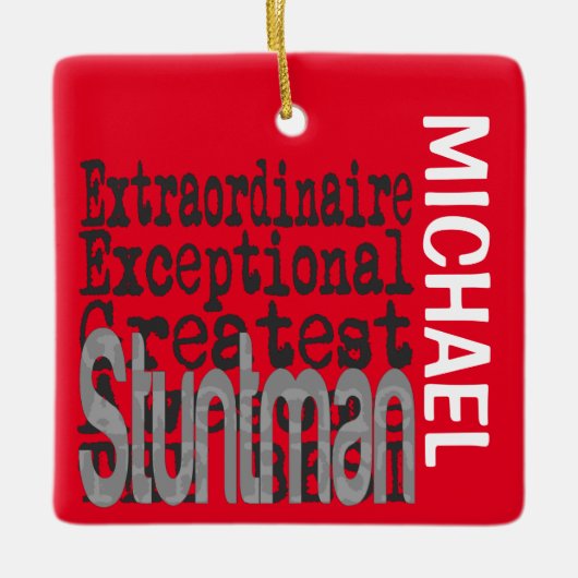 スタントマンエクストラナレカスタムア セラミックオーナメント (正面)