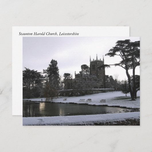 スタントンハロルド教会レイスターシャーイングランド ポストカード (正面/裏面)