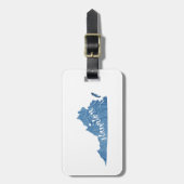 スタントンバージニアウッドグレイン ラゲッジタグ (正面縦)