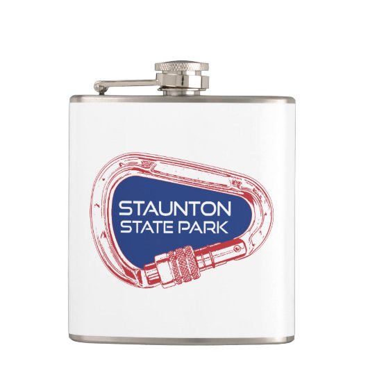 スタントン州パークコロラド登山カラビナー フラスク (正面)