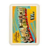 スタントン・バージニアVA旧ヴィンテージ旅行はがき – マグネット (縦)