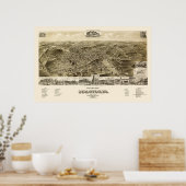 スタントン， VAパノラママップ – 1891 ポスター (キッチン)