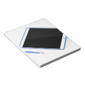 スタンドおよびデジタルペン上のタブレット ノートパッド (アングル)