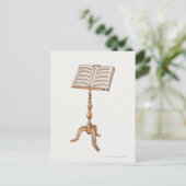 スタンドで楽譜をシート化 ポストカード (スタンド正面)