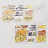 スタンドに飾るフルーツ 名刺 (正面/裏面)