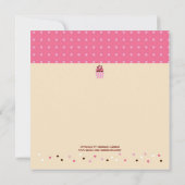 スタンドのカップケーキ（ピンク / クリーム） 招待状 (裏面)