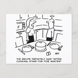 スタンドの後に料理はがき ポストカード