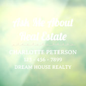 スタンドアウトとプロフェッショナル不動産仲介業者車デカール ウィンドウサイン (シート3)