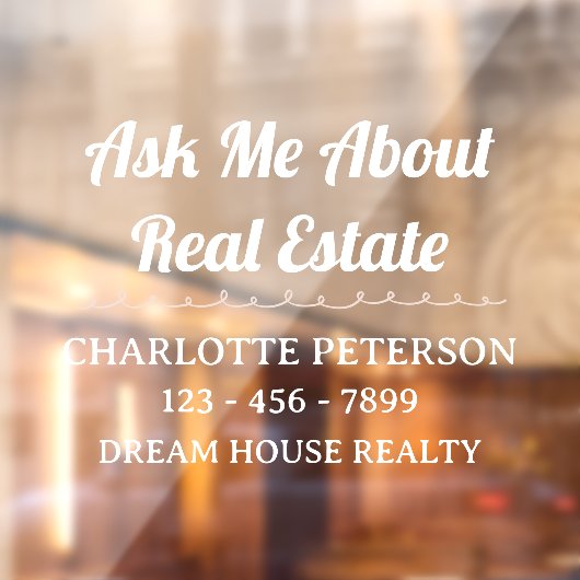 スタンドアウトとプロフェッショナル不動産仲介業者車デカール ウィンドウサイン (シート2)