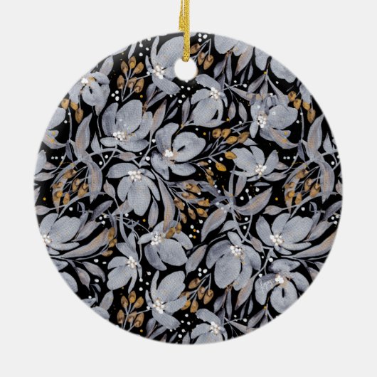 スタンドアウトフローラカスタマイズ可能なセラミックオーナメント セラミックオーナメント (裏面)