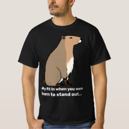 スタンドアウトCapybara:メンズティー Tシャツ