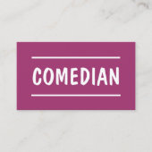 スタンドアップコメディアンQRオーキッド 名刺 (正面)