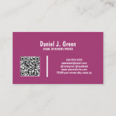 スタンドアップコメディアンQRオーキッド 名刺 (裏面)