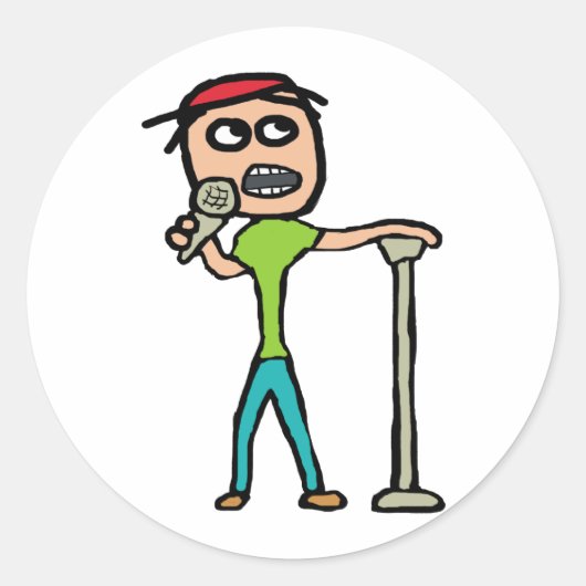 スタンドアップコメディー ラウンドシール (正面)