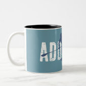 スタンドアップパドリングに依存する ツートーンマグカップ (左)