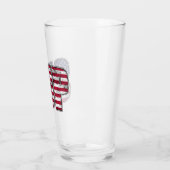 スタンドアップパドリングSUPアメリカ国旗 タンブラーグラス (左)