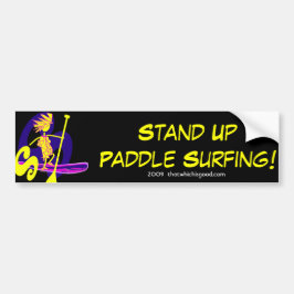 スタンドアップパドルサーフデザイン バンパーステッカー