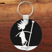 スタンドアップパドルシルエットデザイン キーホルダー (正面)